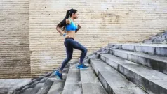 Ponte en forma paso a paso subiendo las escaleras